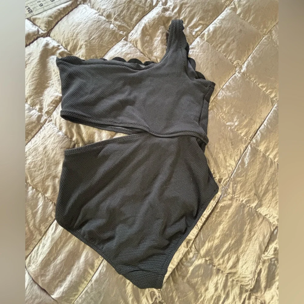 Old Navy Black One-Shoulder One Piece